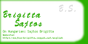 brigitta sajtos business card